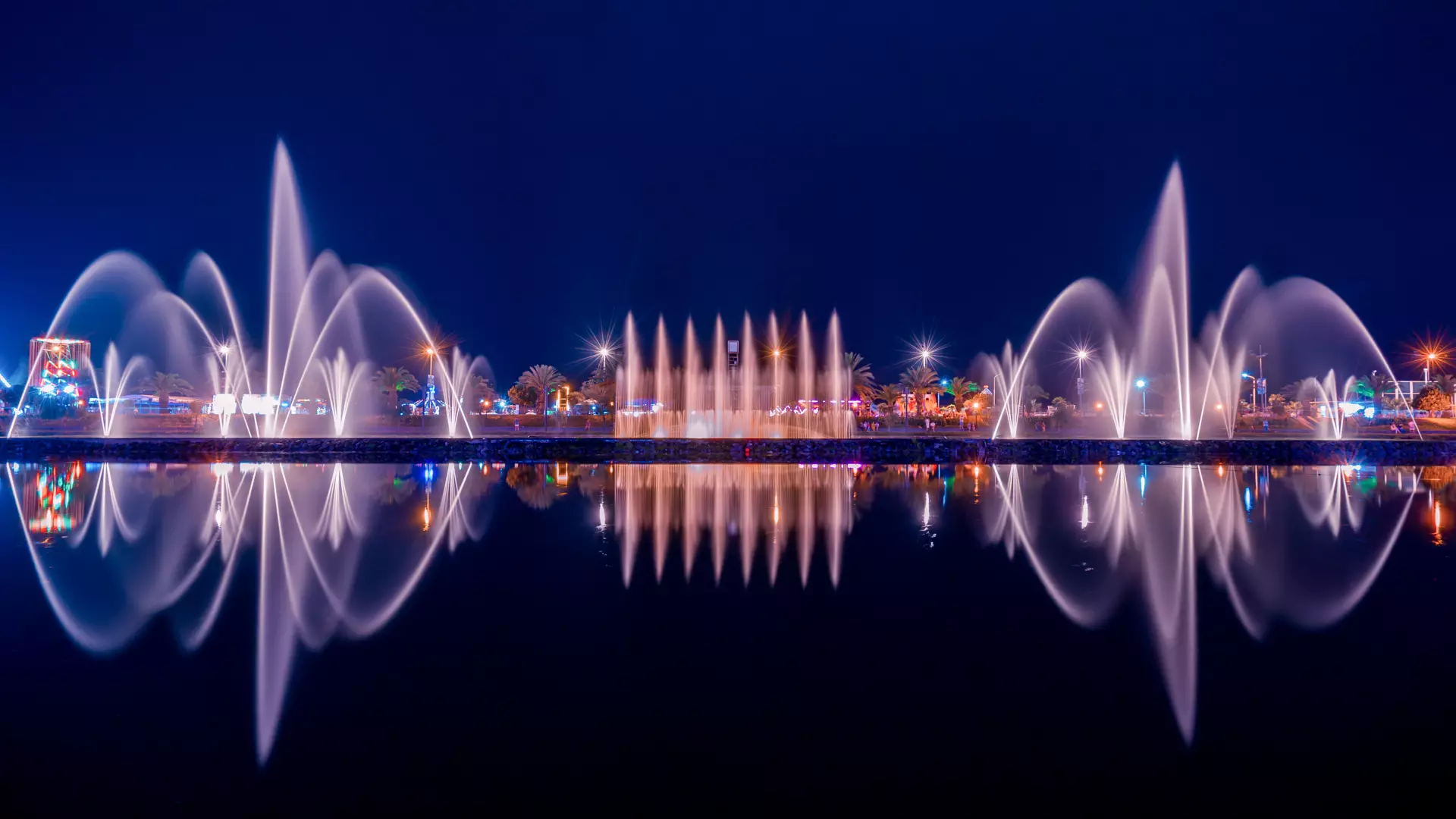 Dancing fountains - a landmark of Batumi