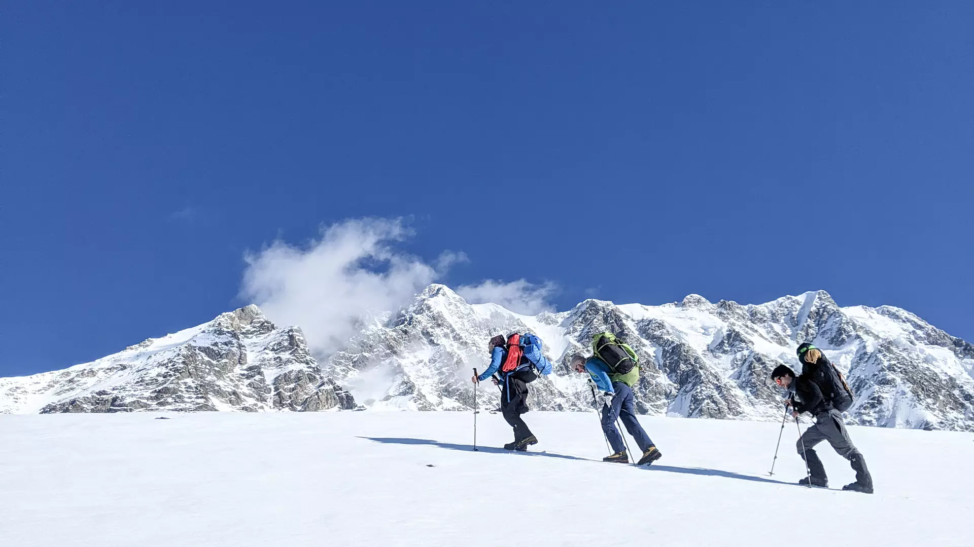 Climbing Mountain Shkhara - a classic route